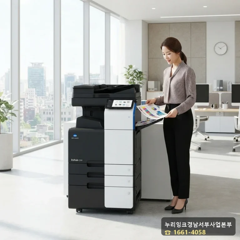 코니카미놀타 비즈허브 C300I 사무실 설치