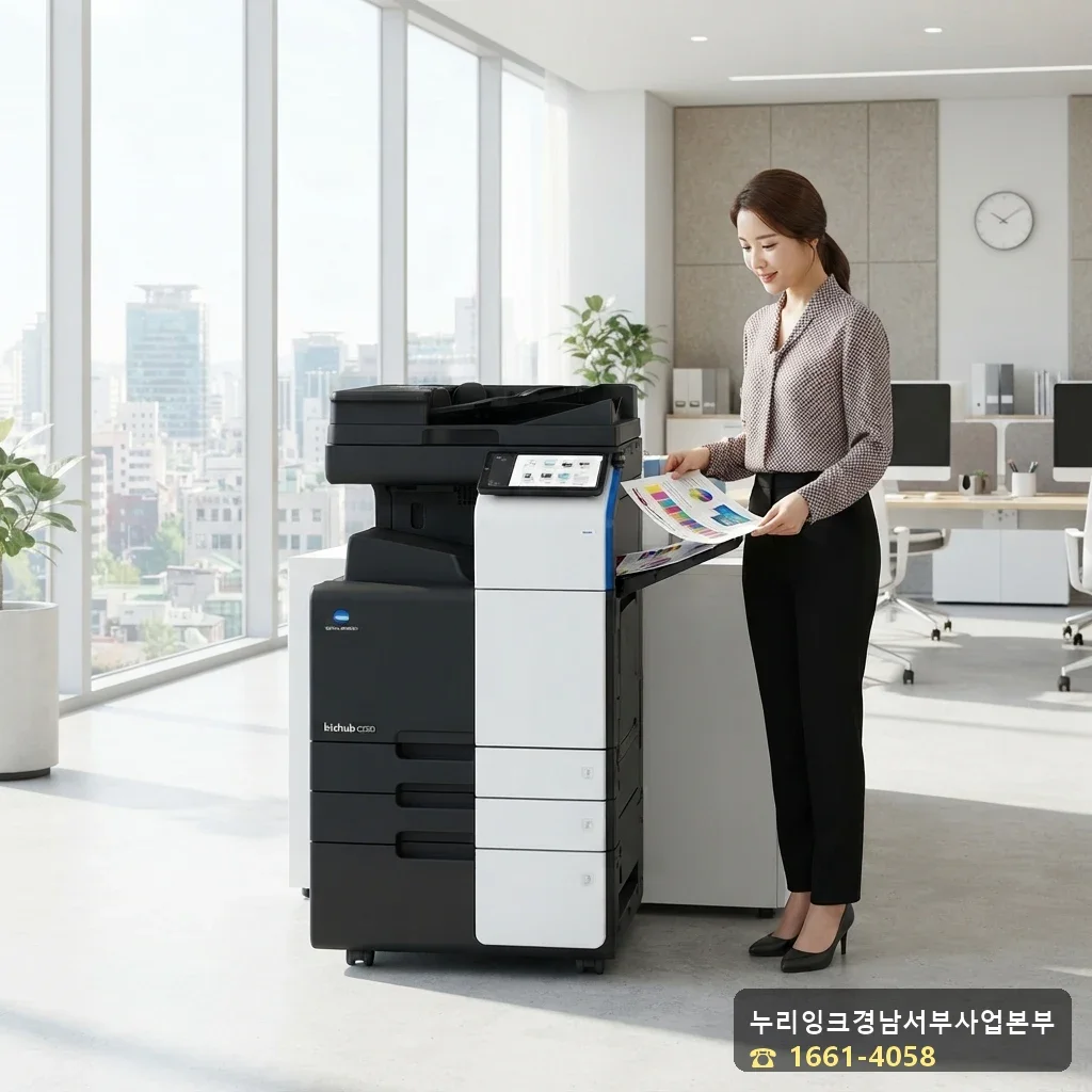 코니카미놀타 비즈허브 C300I 사무실 설치
