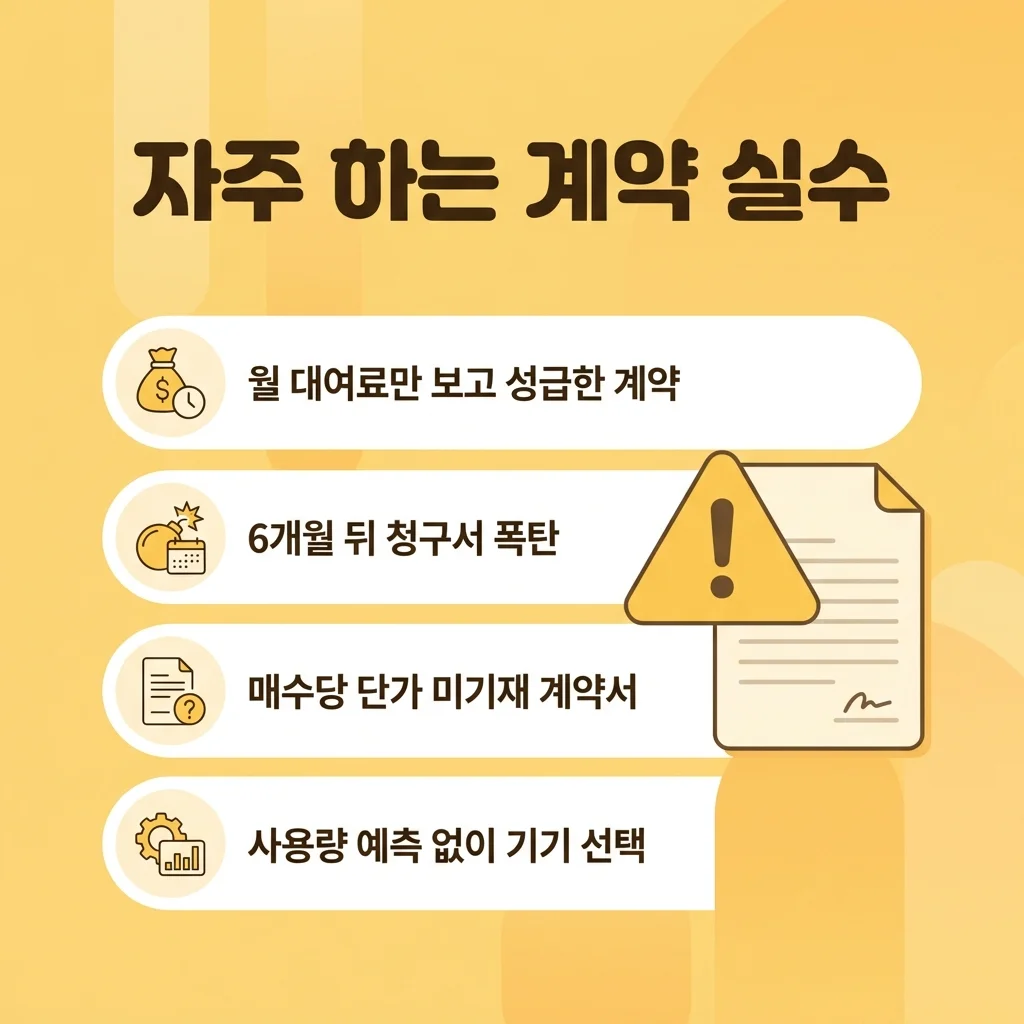 자주 하는 계약 실수