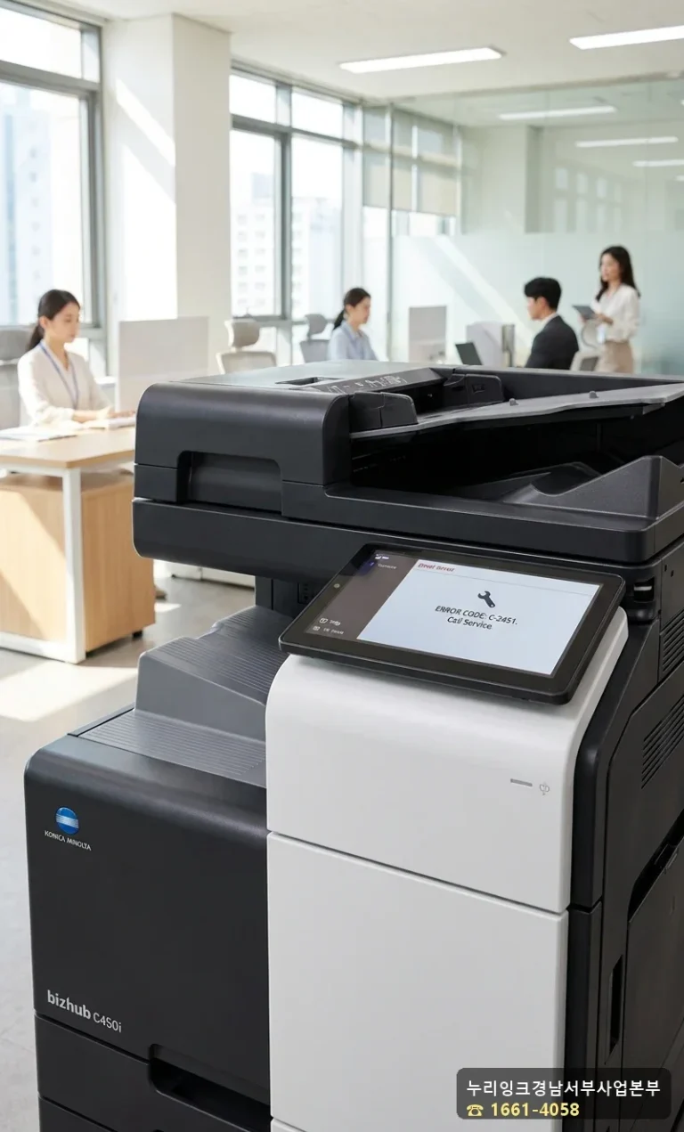 Konica Minolta bizhub C300i C3726 에러 화면