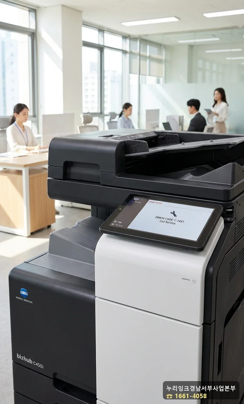 Konica Minolta bizhub C300i C3726 에러 화면