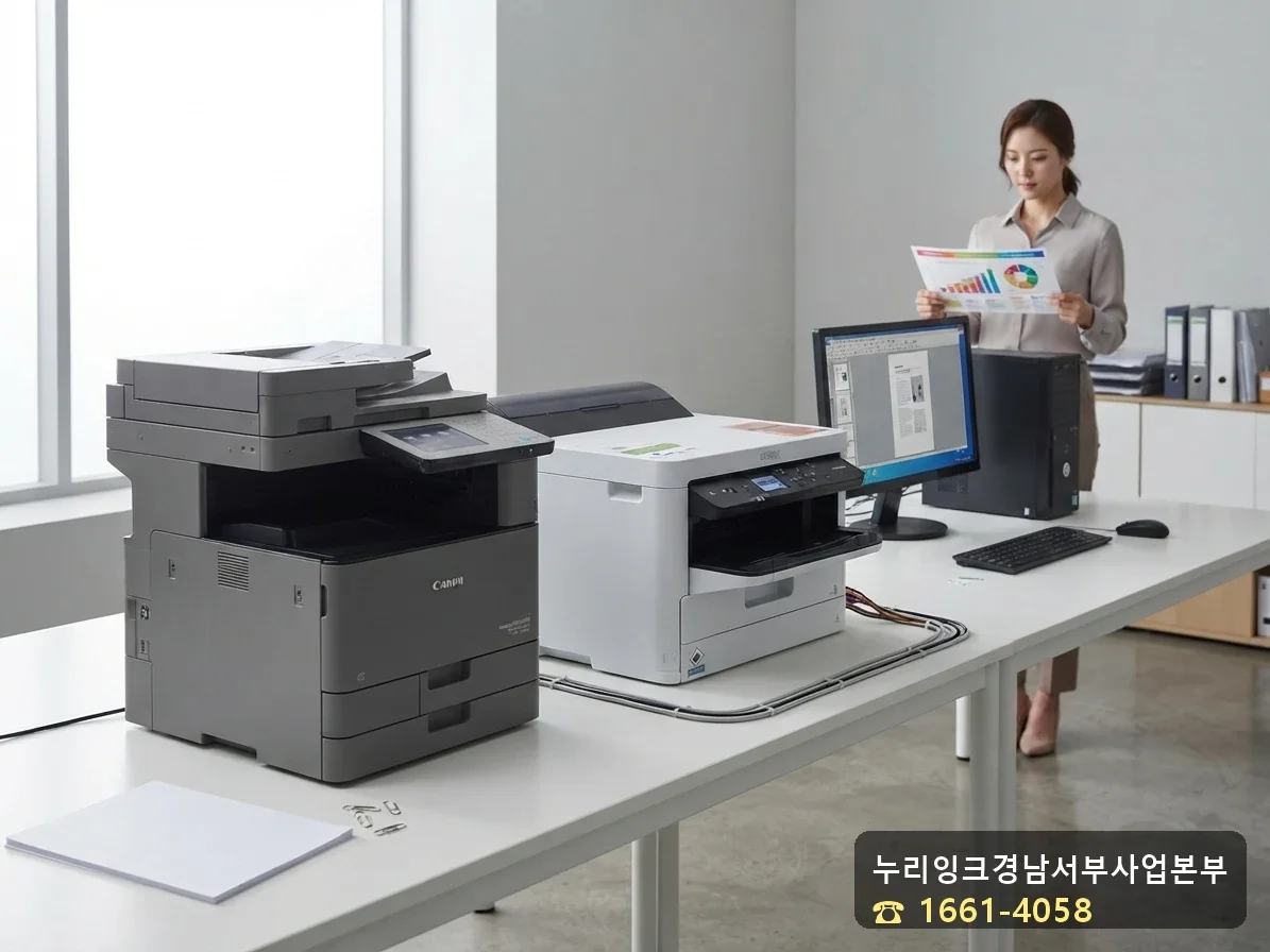 컬러프린터렌탈 복사기추가요금 비교