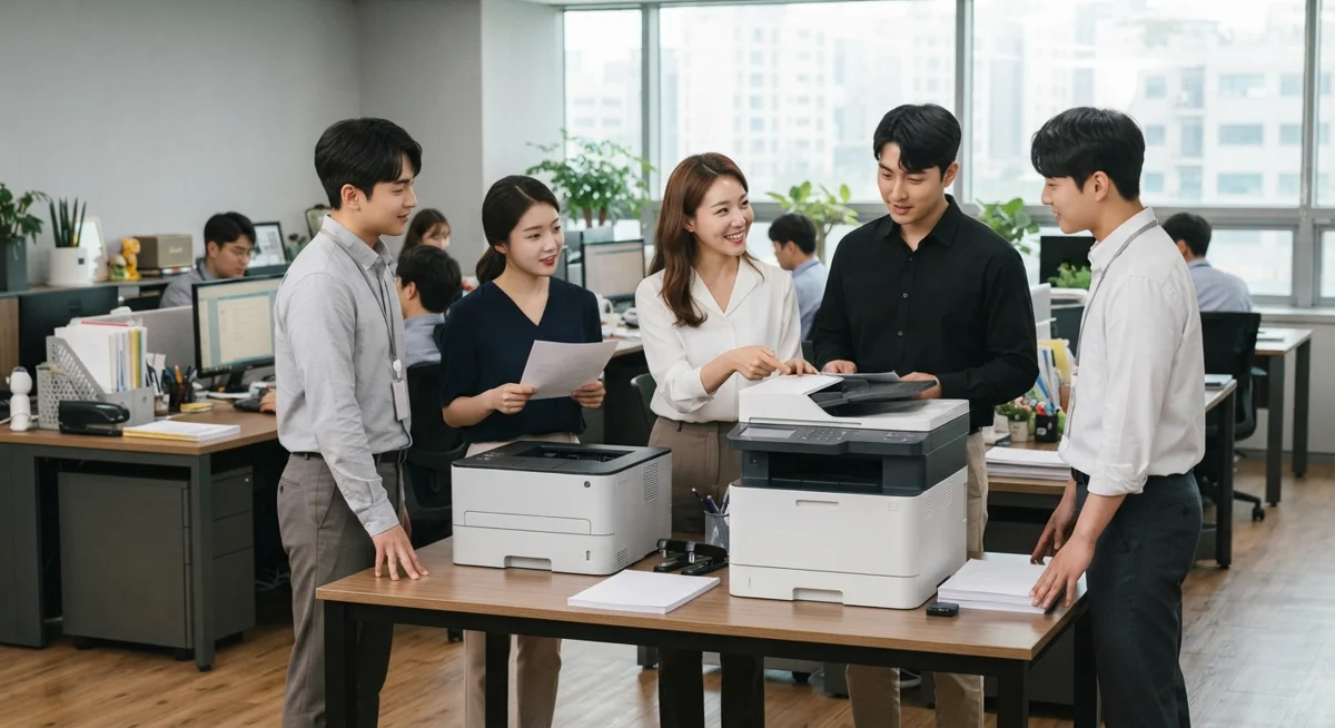 사무실 인원수 복합기 기종