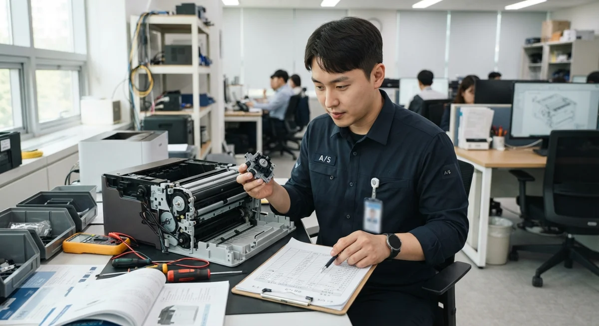 진주프린터수리 출장비 비교 자료