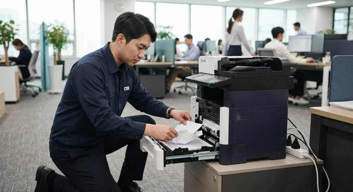 진주프린터수리 출장 현장 모습