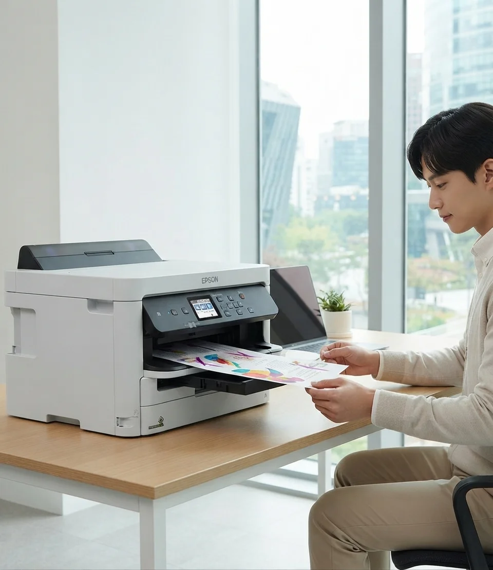 EPSON WORKFORCE PRO WF-C5290 사무실 설치