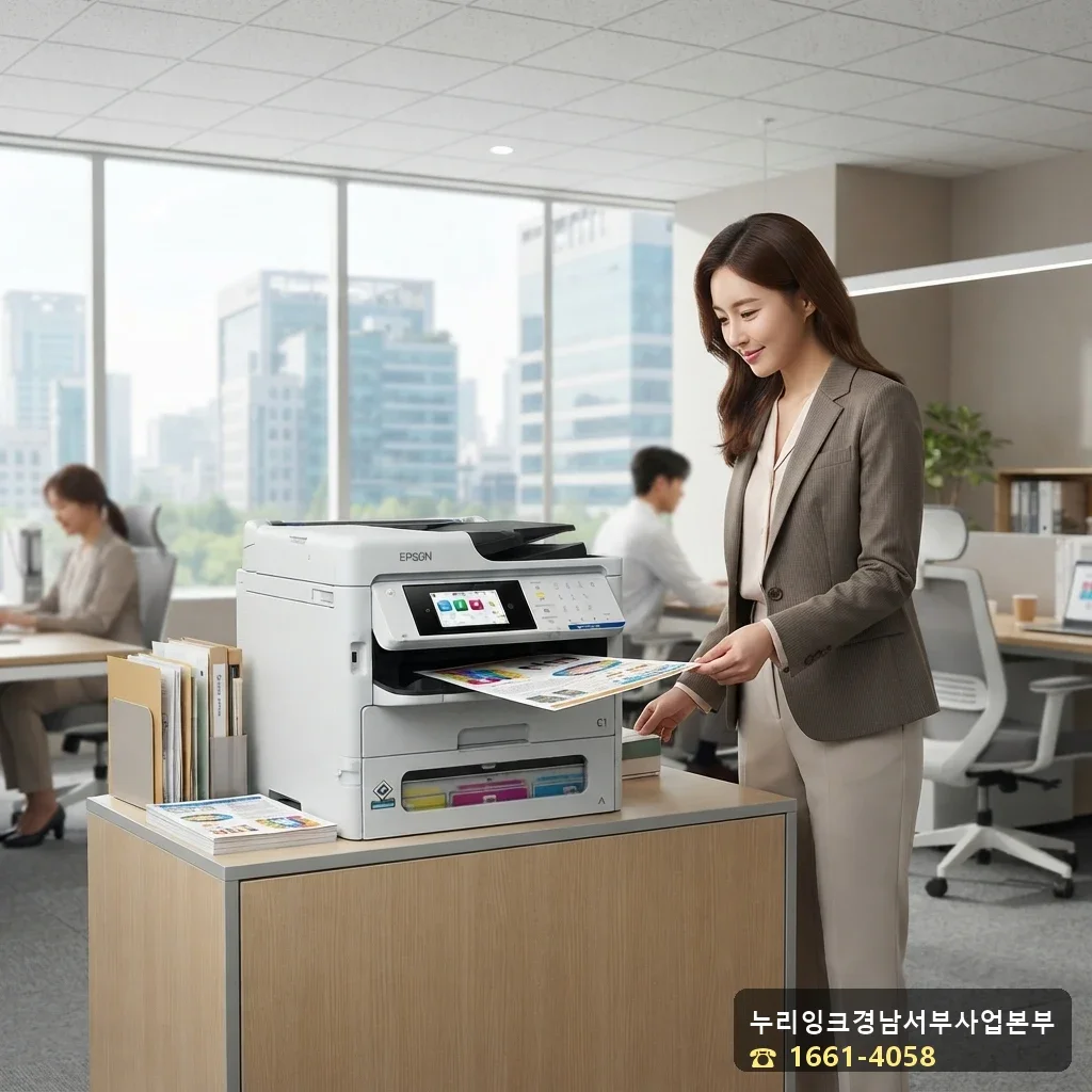 EPSON WORKFORCE PRO PX-M887F 사무실 설치