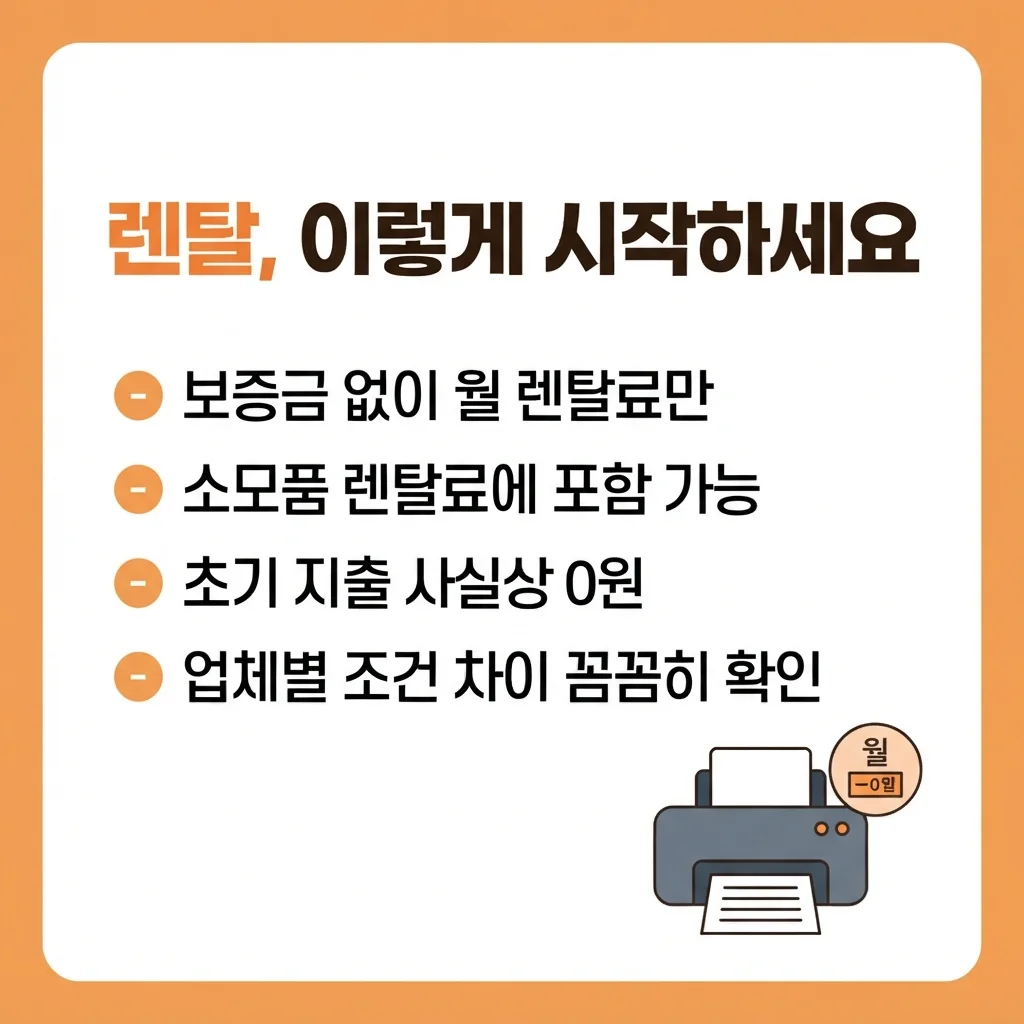 렌탈, 이렇게 시작하세요