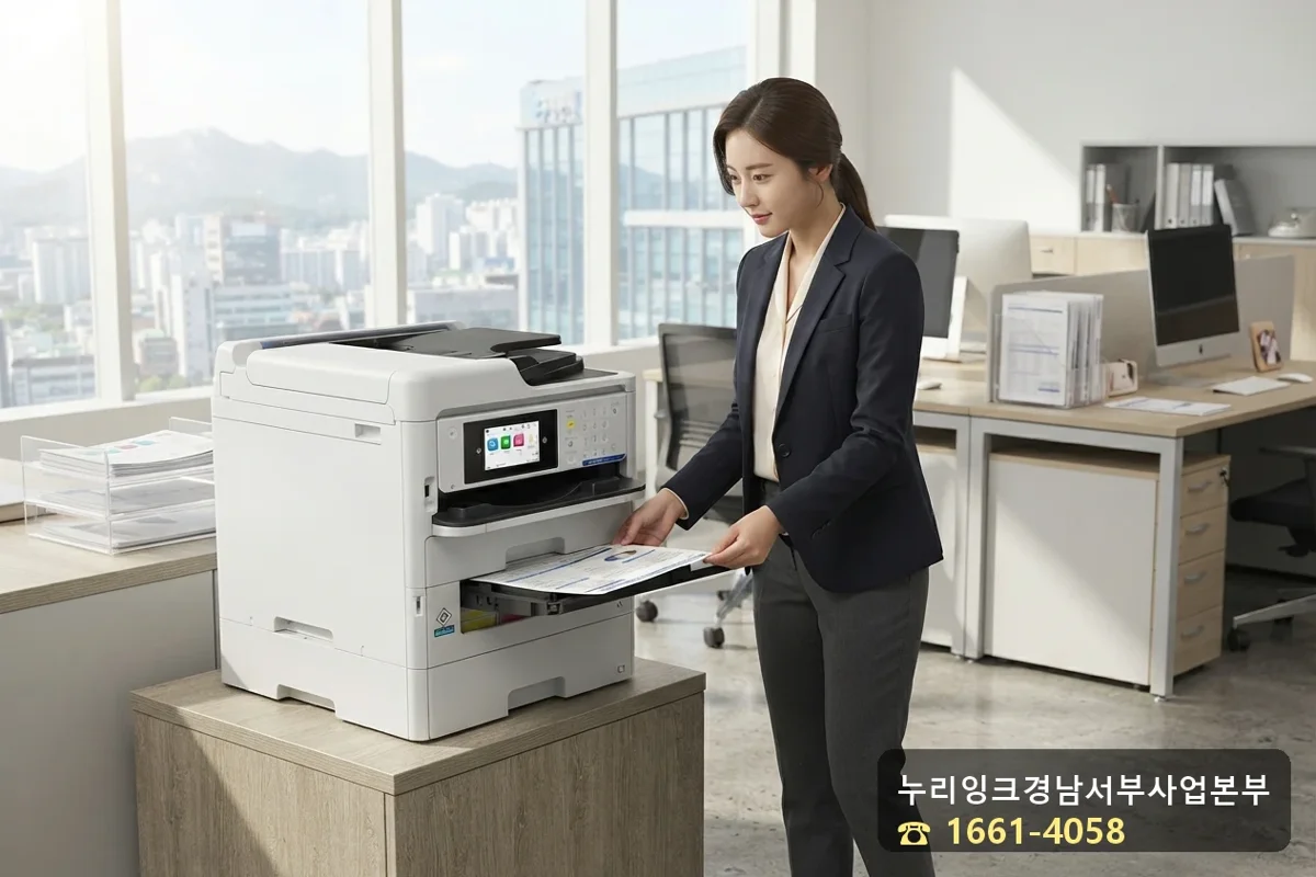 EPSON WORKFORCE PRO EM-C800 사무실 설치