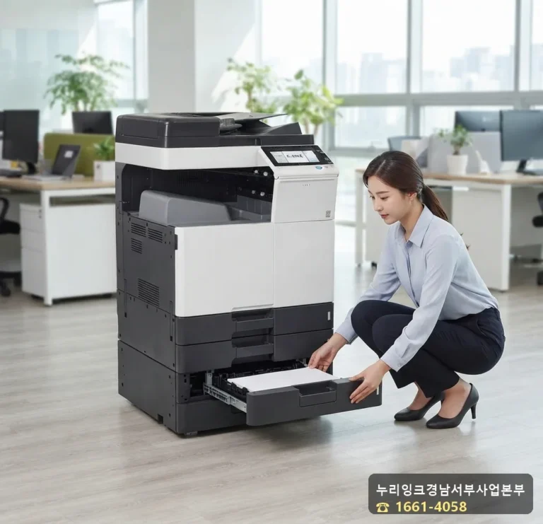 복합기 C0202 에러 화면 확인 모습
