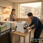 학원 프린터 렌탈 설치 현장