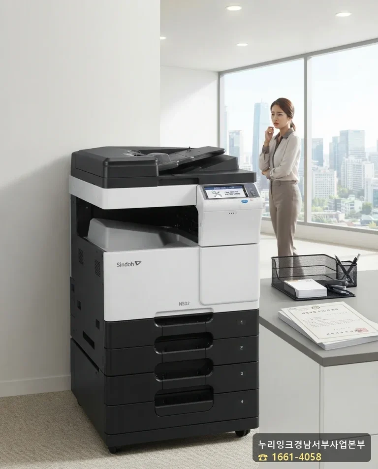 Sindoh D410 C2552 에러 화면