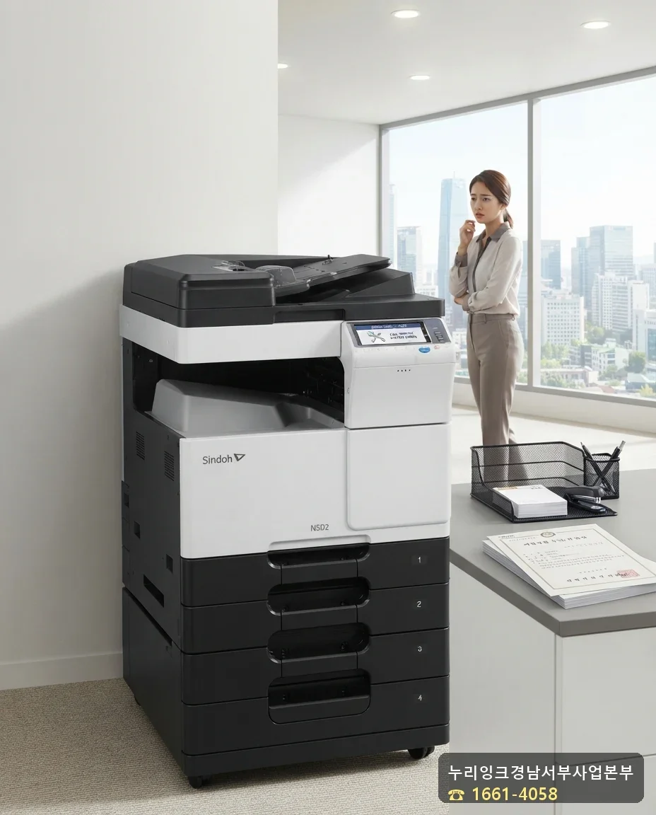 Sindoh D410 C2552 에러 화면